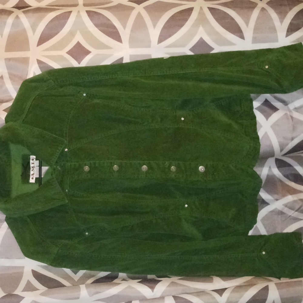 A corduroy jacket forest green
